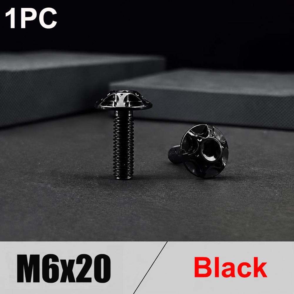 M5/M6 x15mm Titanium Bolts Titanium Decorative Bolts Durable Motorcycle Screw