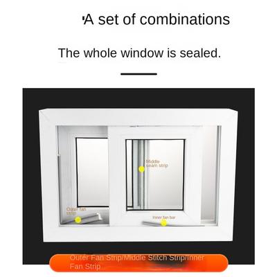 Z-образный уплотнитель для раздвижных окон улучшает изоляцию, ветрозащитный, звукоизоляционная лента для окон