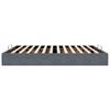 Ottoman Bed without Mattress Dark Grey 160x200 cm Velvet