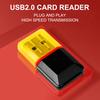 Устройство чтения карт памяти Plug and Play Высокоскоростной портативный USB 2.0 Многофункциональный адаптер для чтения карт Micro-SD TF для офиса
