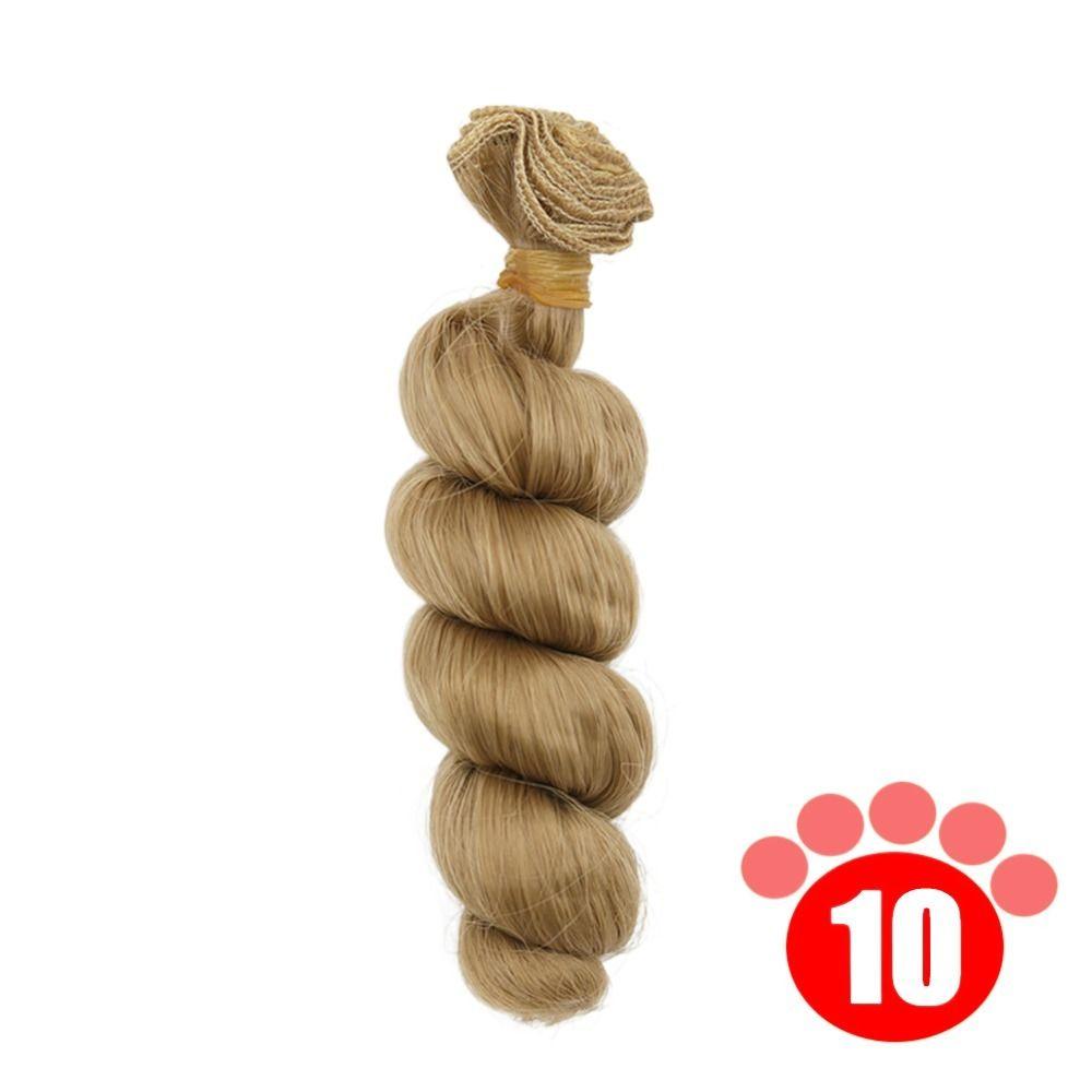 Красочные кудрявые парики из термостойкого волокна, парик для куклы, аксессуары для куклы для 1/3 1/4 1/6 SD/BJD