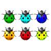 Indoor Outdoor Garden Decorations Bedroom Art Craft Sculptures Portable Ladybug Decors