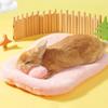 Новый теплый мягкий коврик-кровать из кроличьего меха Уютный домик Домик для белки Гнездо для мелких животных Гнездо для ежа Домик для хомяка Зима