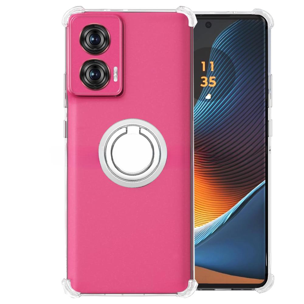 Для Moto Edge 50 Fusion 50ultra Магнитный кольцевой держатель Мягкий чехол с подушкой безопасности для Motorola Moto Edge50 Fusion 50pro X50 Ultra Противоударный Прозрачный силиконовый чехол
