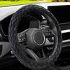 Soft Velvet Steering Wheel Cover Cute Hands Warm Fuzzy, Universal 15 Inch For Women Girls, Fit Vehicles, Sedans, SUVs, Vans, Trucks - Light Pink