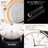 Simple Waterproof Analog Watch with Thin Leather Stylish Unisex Watch with Date Quartz Fashionable and Popular for and Everyday Wear [L LAVAREDO]