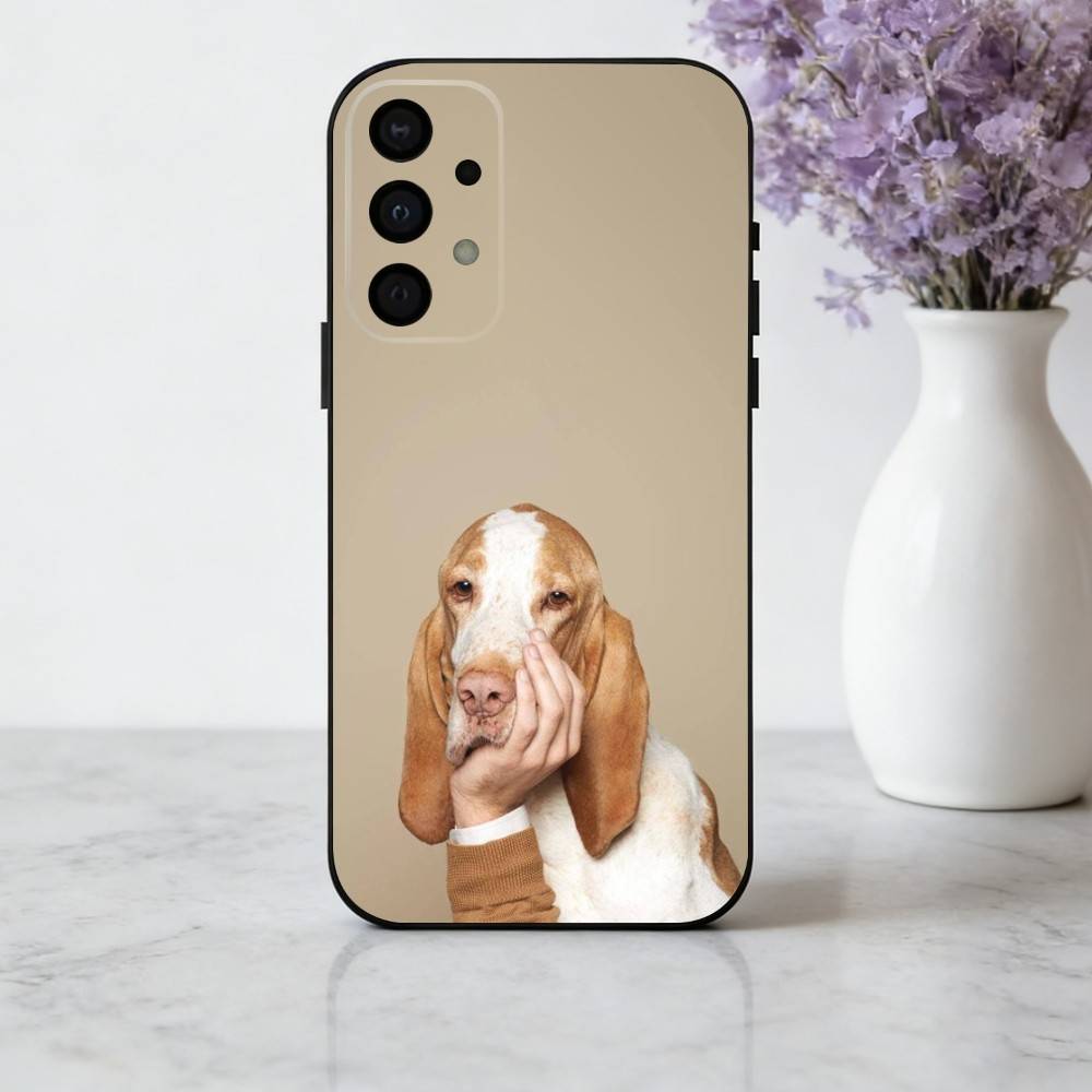 F-Funny A-Animal D-Dog-G Phone Case For Samsung Galaxy A73,A72,A71,A70,A53,A52,A51,Soft Silicone Black Cover