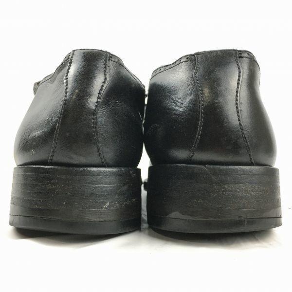 TOD'S Размер 9 (27.028.0см) Мужские деловые туфли Semi-Brogue с крышкой на мыске Черные(ИСПОЛЬЗОВАЛ)