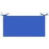 Bench Cushion SOEST 100percent  Polyester Royal Blue 60 x 40 x 5 cm
