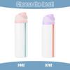 6pcs Replacement Straws, Compatible with Owala FreeSip 24oz 32oz Water Bottles Reble Plastic Straws with Cleaning Brush & Cutting Tool 3 Colors