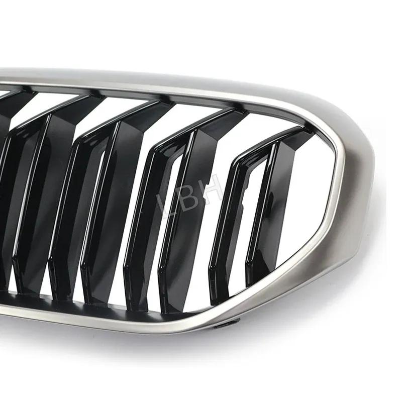 fit for 2021-2023 BMW 5 Series G30 G38 Cerium Grey ABS Front bumper Grille Racing Grills Air Intake Radiator ventilation grid