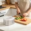 Контейнер для хранения продуктов Yousheng с решеткой, штабелируемый, прозрачный, с герметичной крышкой, для фруктов, овощей, мяса, закусок, для холодильника