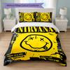 Nirvana Print 3Pcs Bedding Set Duvet Cover With Two Pillowcases Soft Bed Linen For Household Bedroom