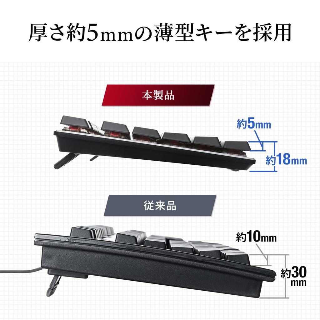 Sanwa Supply механическая клавиатура черная SKB-MK3BK