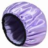 Reusable shower cap with dry hair function, suitable for women, microfiber towel fabric, silky satin surface, 100% waterproof, s
