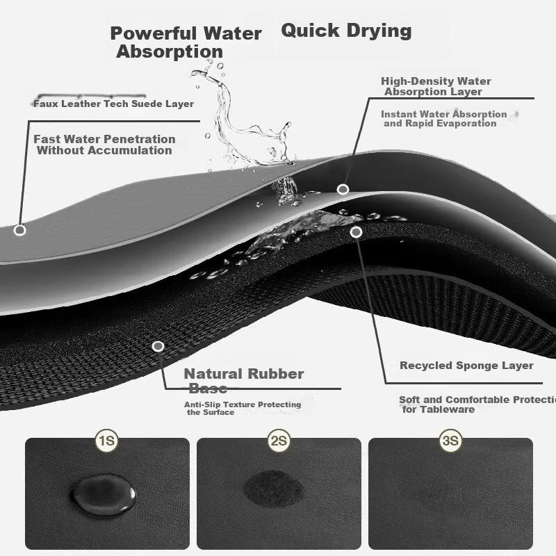 Yinshang Diatomaceous Earth Bathroom Floor Mat Non-Slip Toilet Rug Washroom Door Mat Customizable