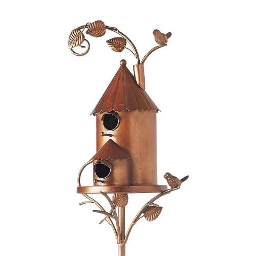 2023 Высококачественный металлический скворечник Amazon Bird's Nest, украшение для двора, уличный скворечник, садовые украшения