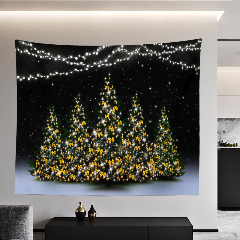 Рождественский гобелен в европейском и американском стиле, макет спальни, фон, тканевое настенное покрытие