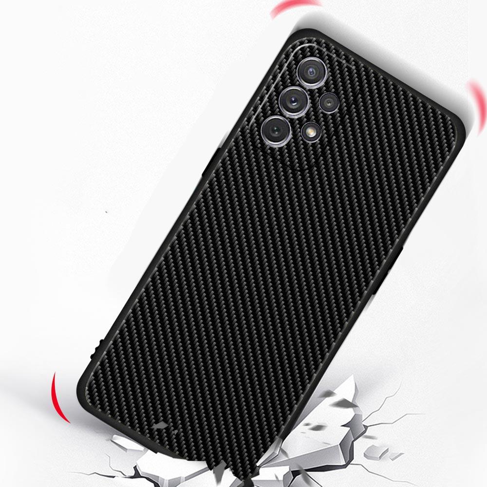 Чехол из углеродного волокна для Samsung Galaxy A13 A51 A71 A41 A31 A21S A11 A01 A03S A12 A32 A52 A22 A23 A33 A53 A73 5G Мягкий чехол