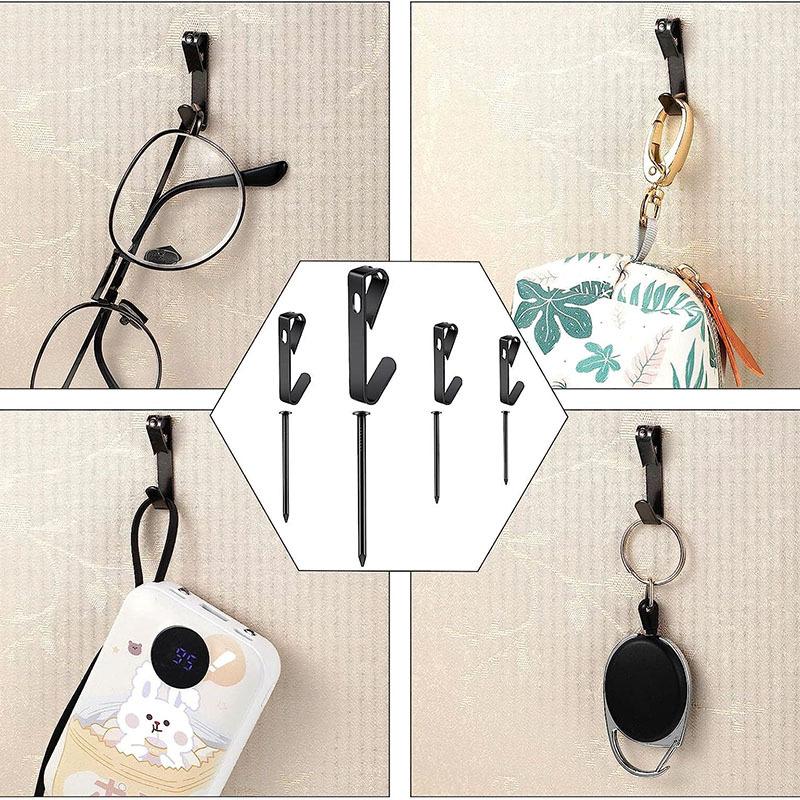 Крючки для картин 100 шт. Наборы для подвешивания картин, включая крючки для подвешивания картин 30 фунтов/50 фунтов 2 размеров, крючки для картин с гвоздями для гипсокартона, деревянной стены