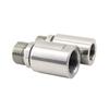 304 Stainless Steel Single Channel Connector 360° Rotating Universal Pneumatic Rotary Joint Male Thread Anti-Winding