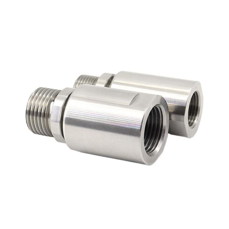 304 Stainless Steel Single Channel Connector 360° Rotating Universal Pneumatic Rotary Joint Male Thread Anti-Winding