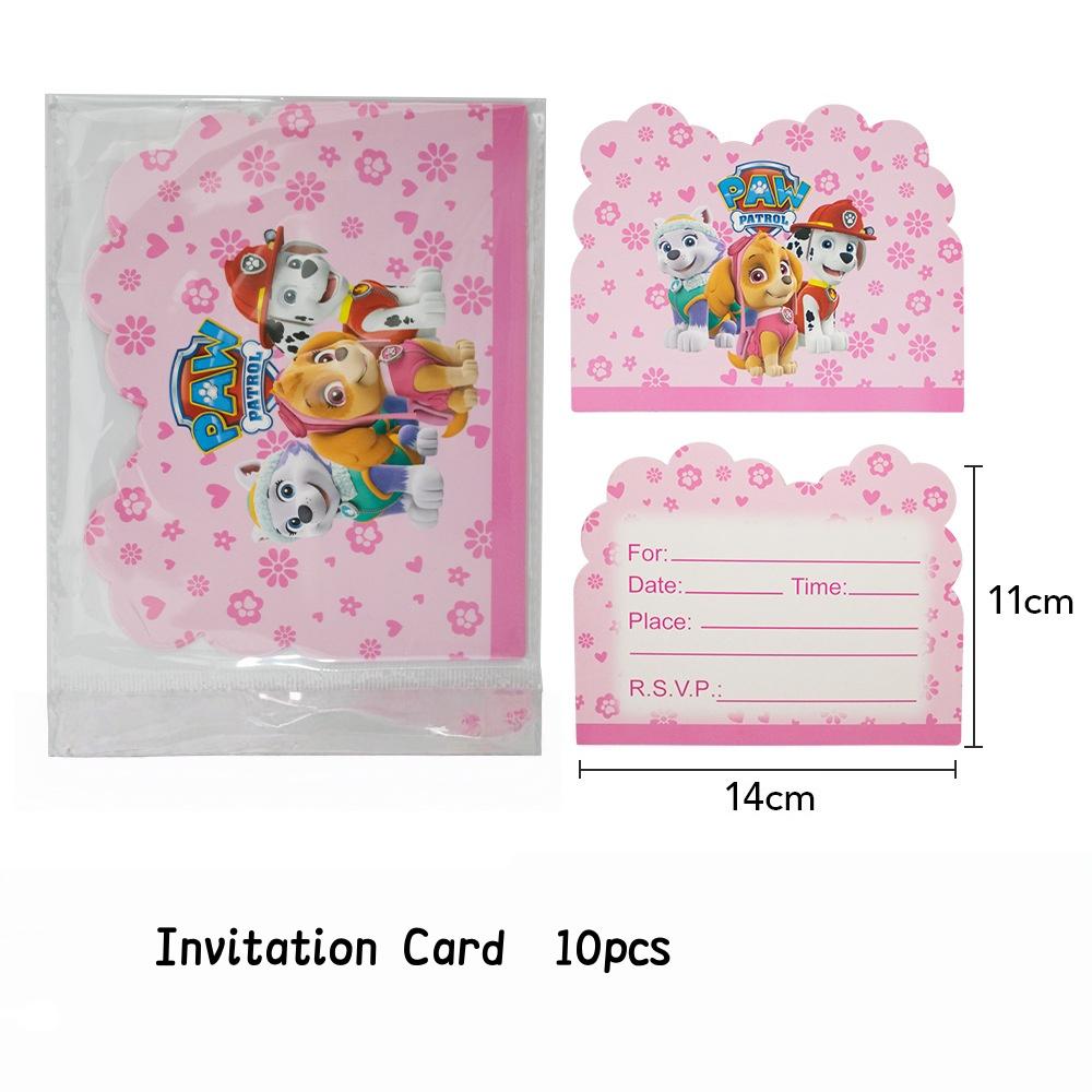 Новые украшения для дня рождения Щенячий патруль Собака Скай Воздушные шары Тарелка Скатерть Подарочный пакет Праздник для малыша Товары для детской вечеринки Игрушки подарки