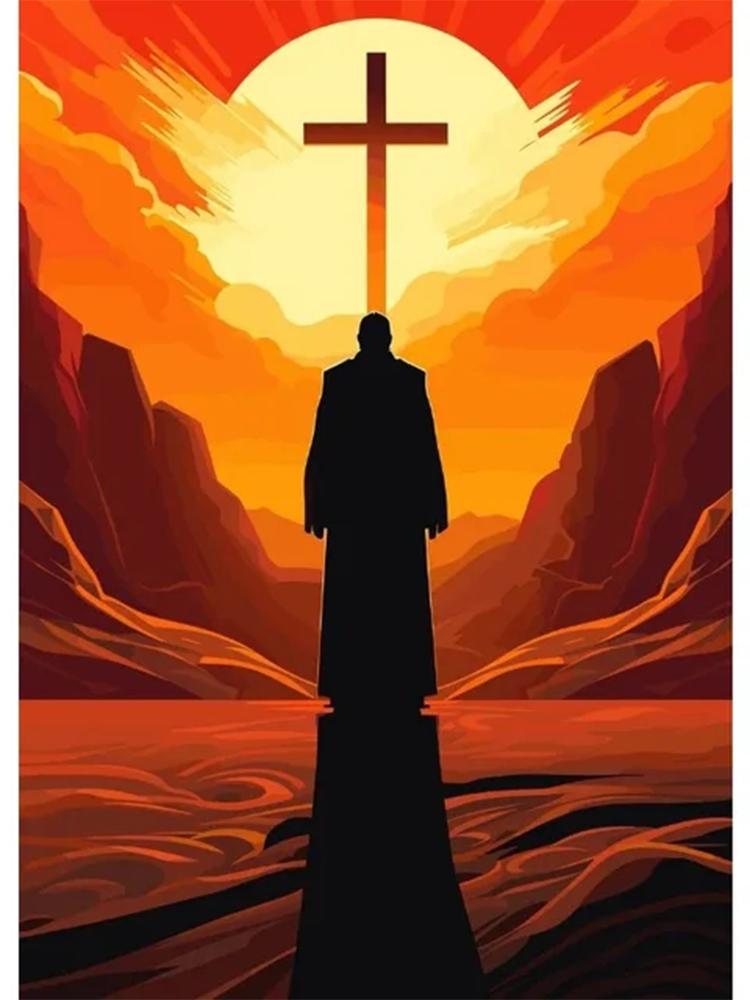 Diy Алмазная картина Религиозный лидер Мозаика 5d Полная Алмазная вышивка крестом Набор для вышивки Diy Домашнее украшение Живопись Искусство