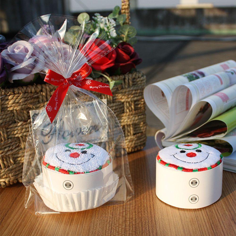 Gift Souvenir Merry Christmas Gift Christmas Decorations Cupcake Cotton Towel Christmas Towel