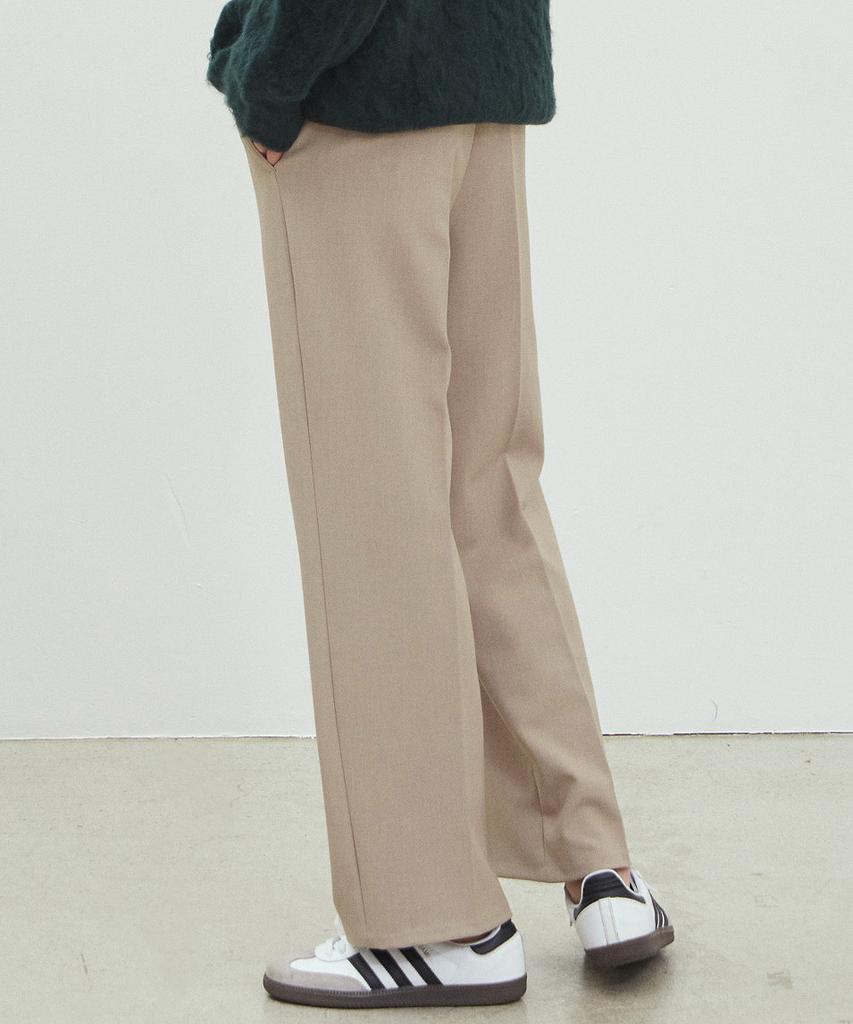 NODU Simple Slacks [Beige]