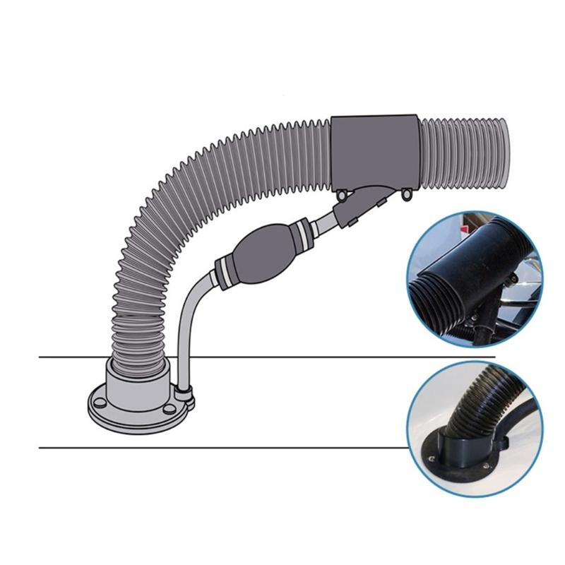 Waterproof Boat Cable Connector with Protective Sleeve & Base Anti Corrosion Wiring Grommet for Marine Wiring Systems