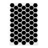 GRIPLUS Ultra-Thin, Strong Anti-Slip Stickers, GRIPLUS Hexagon, Postcard Size (1, Black)