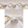 Fashionable Mini Children's Cotton And Linen Bag With Cute Rabbit And Pearl Accessories