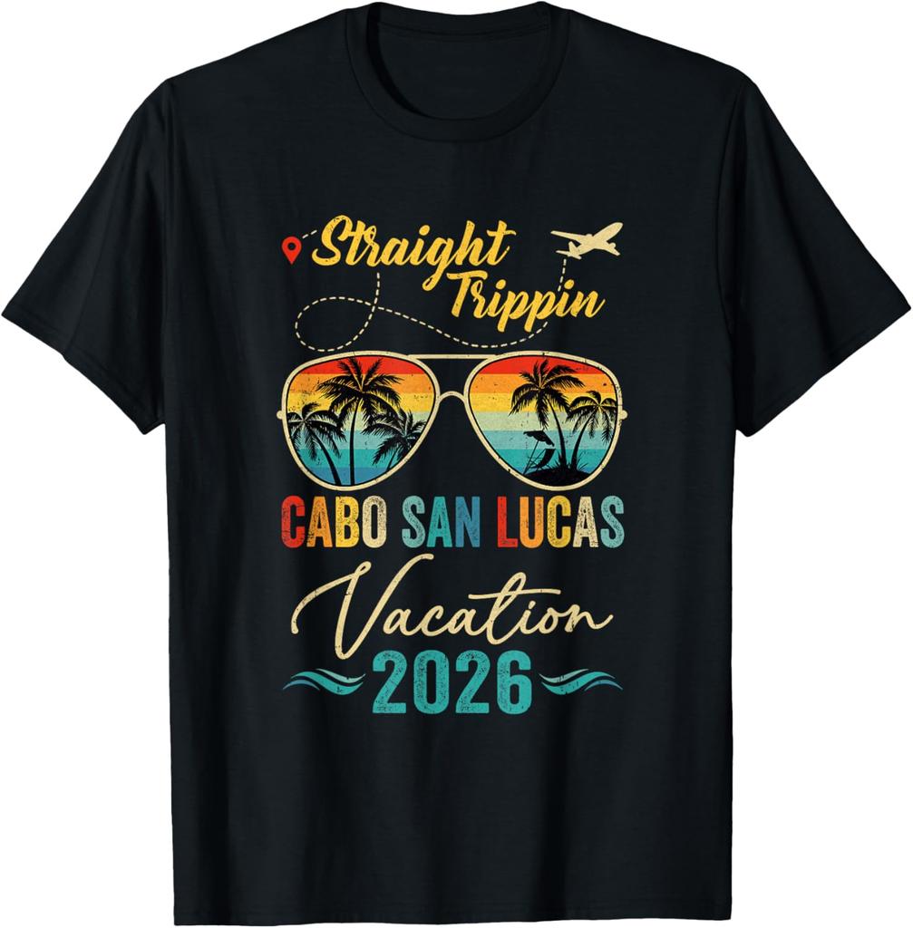 Straight Trippin Cabo San Lucas 2026 Family Summer Vacation T-Shirt