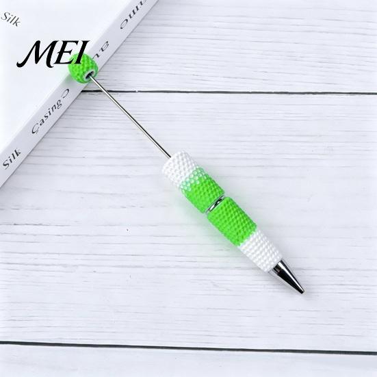 DIY Crafting Pens Beadable Pen, Colorful Fancy Beaded Ballpoint Smooth Flow Gift for Students, Party Favors, Creative Office Supplies