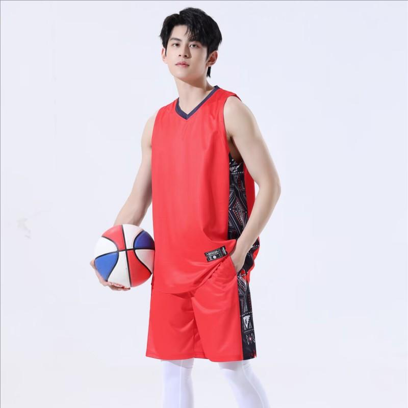 Mens Basketball Uniform Set Quick Dry Sportswear Training Competition Youth Adult Team Wear