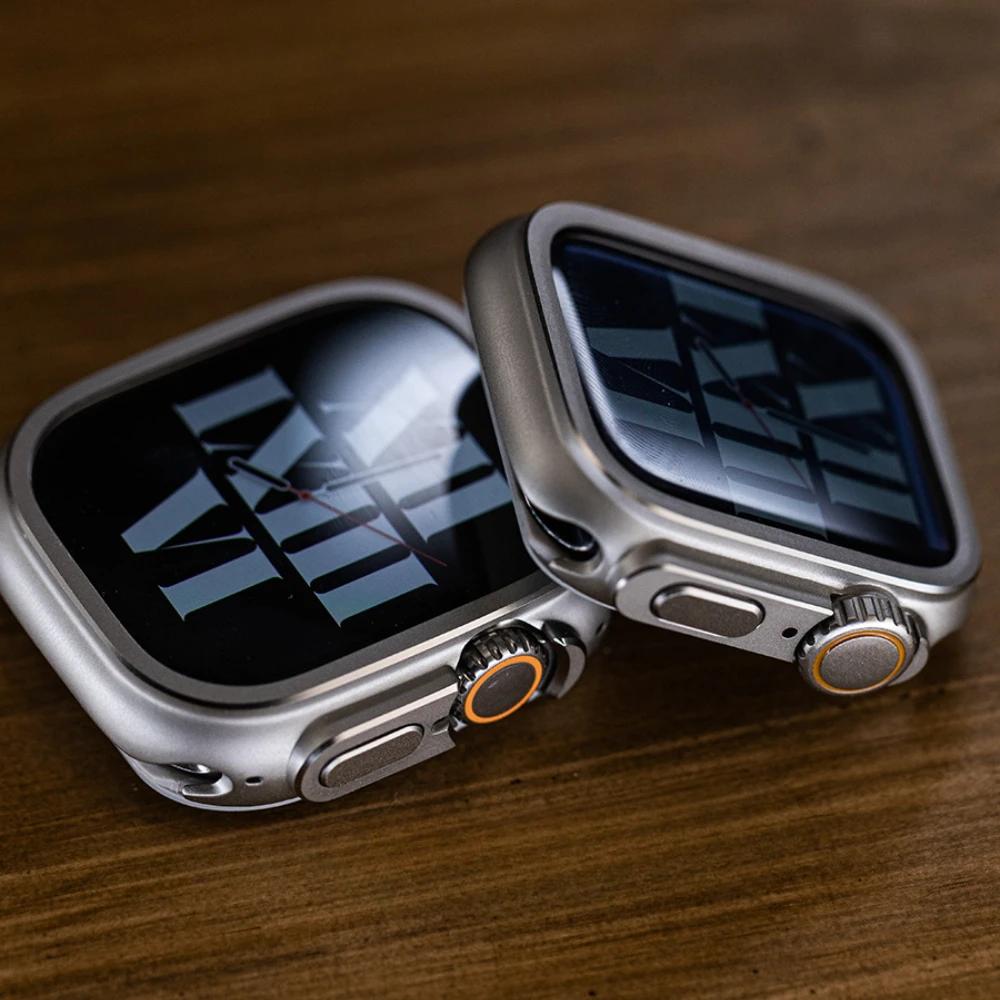 Металлический бампер для Apple Watch 46 мм 45 мм 44 мм защитная рамка для iWatch Series 10 9 8 7 6 5 SE замена на Ultra 2 49 мм