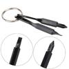 2pcs Portable Phillips Screwdriver Keyring Set - Multifunctional Mini Pocket Repair Tool Gadget for Camping Accessories