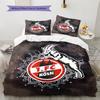 1. FC Köln Pattern Bedding Quilt Set  Home Decoration  Gift (1 * duvet cover + 2 * pillowcase  without core)