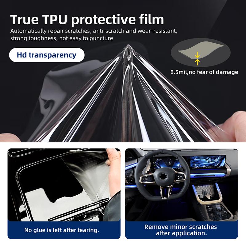 For BMW X3 G45 2025-UP GPS Navigation Speedometer Interior Screen Gear Anti-scratch TPU Transparent protective film