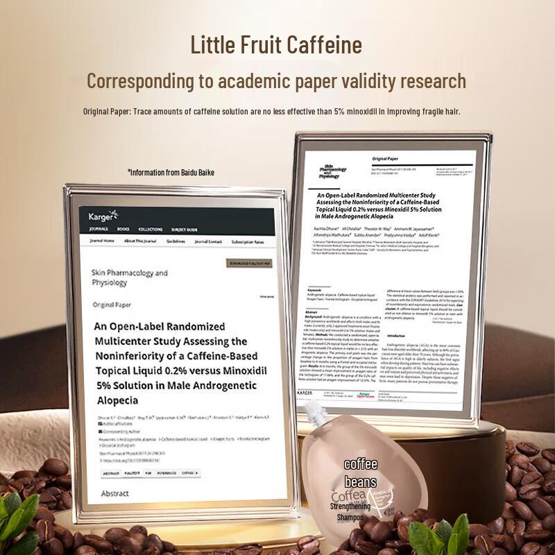 Три Мага Шампунь для укрепления волос с кофейными зернами и кофеином