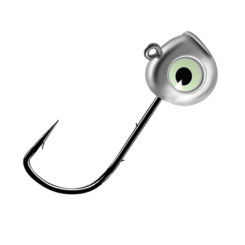 Гордое озеро Крючок с двойной бородкой против зацепов, Крючок с джиг-головкой для мягкой приманки, Крючок с микро-приманкой "рыбий глаз", Рыболовные снасти.