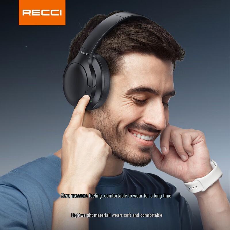 Беспроводные Bluetooth-наушники Recci REP-W59 с шумоподавлением, накладные