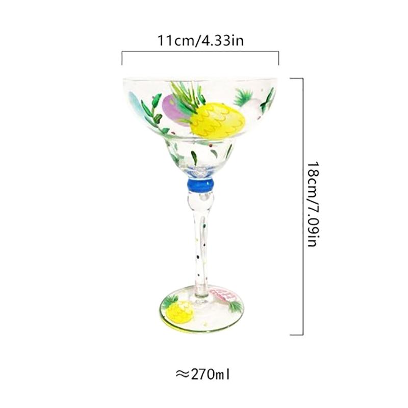 Ручная работа, красочные бокалы для маргариты, изысканная бессвинцовая коктейльная посуда для свадебной вечеринки, уникальный кубок для напитков
