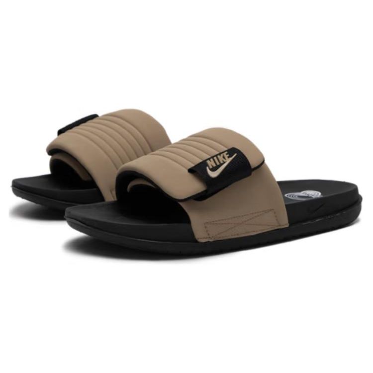 Nike Шлепанцы Offcourt Adjust Slide Черный Хаки Черный Мужские Шлепанцы DQ9624-004