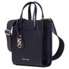 Michael Kors MK Gigi Сумка-тоут на регулируемом плечевом ремне с логотипом, из натуральной и искусственной кожи, сумка через плечо, женские сумки, Черный 32R4G3GC4L-BLACK