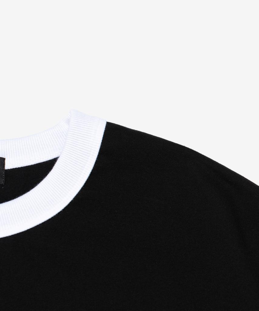 CARGOBROS Washed Heritage Garment Ringer T-Shirt (Black)