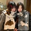 Anti-Cold Knit Scarf Korean Version Women's Scarf Fashion Winter Scarf  Autumn And Winter