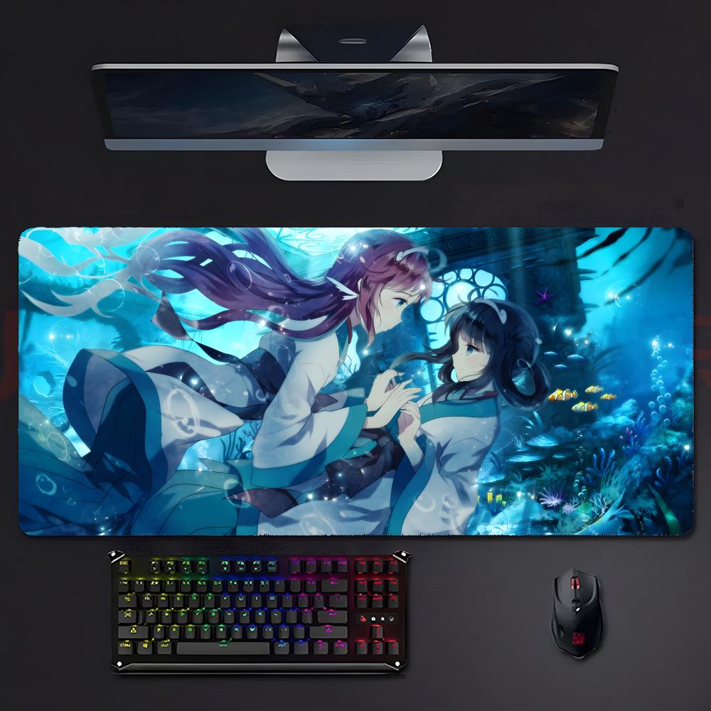 Beautiful Emotional Anime Nnagi No Asukara Mouse Pad Mousepad Large Gaming Lockedge Thickened Pc Table Desk Mat