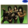 Винтажная жестяная вывеска группы KISS Хэви-метал Декор для музыкальной комнаты